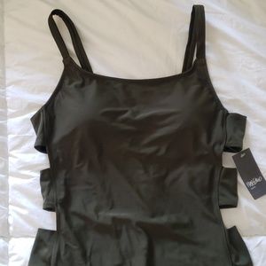 New without tags/never worn army green cut out one piece